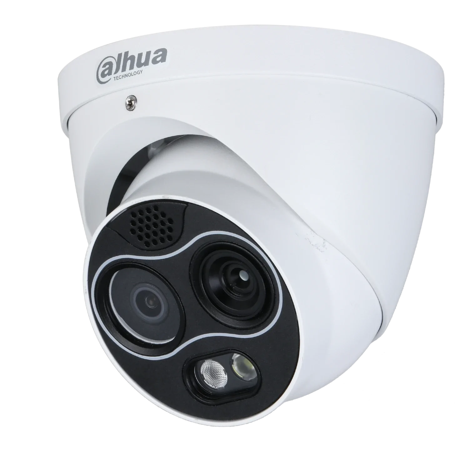 Cámara Dahua IP Domo 4MP + Termal Híbrida PoE Alarma Slot MicroSD IP67 Deteccion Incendio sin medicion T°