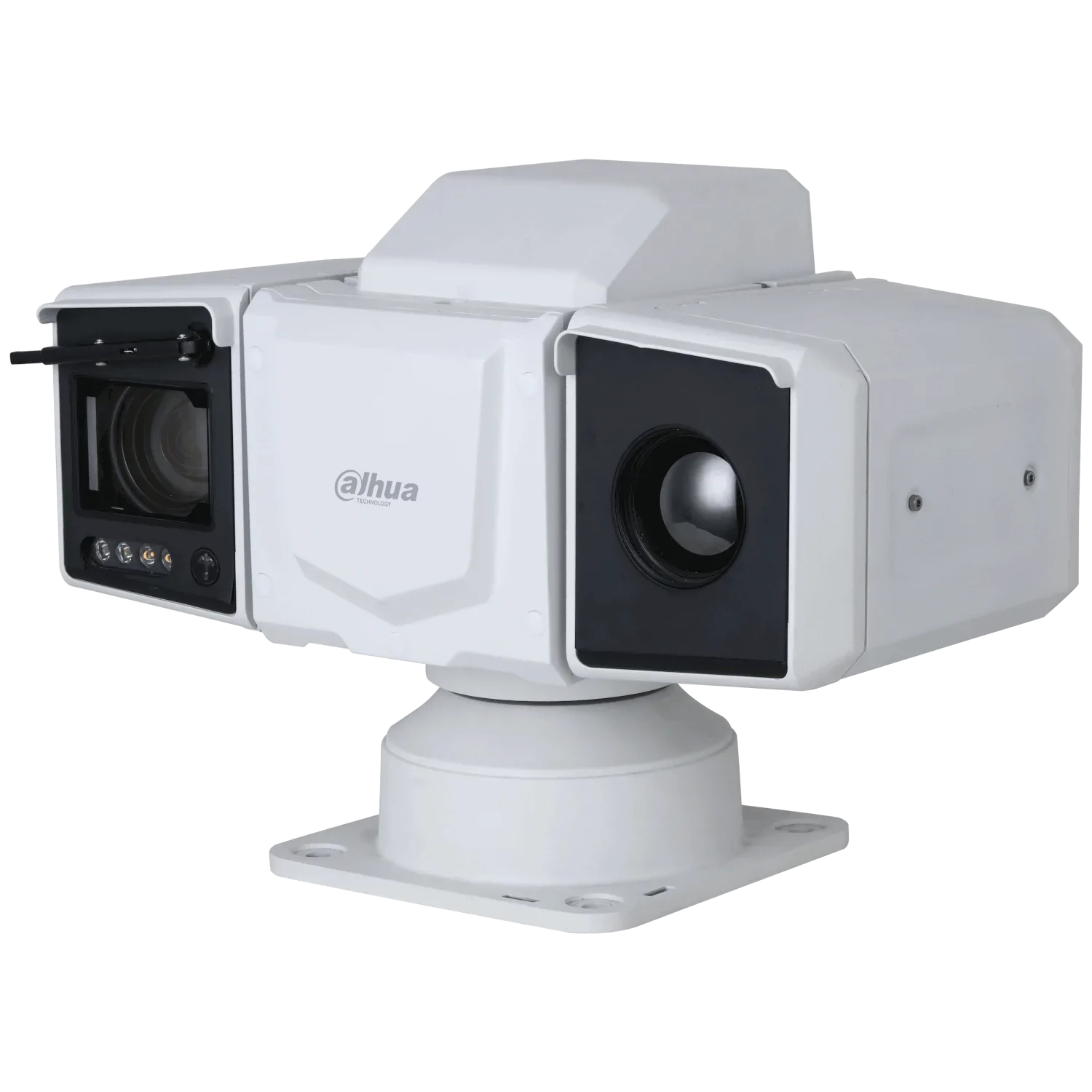 Cámara Dahua IP Termal 13mm + PTZ 4MP optico 45X IR100m Alarma 2/2 Audio in/out Slot MicroSD IP66