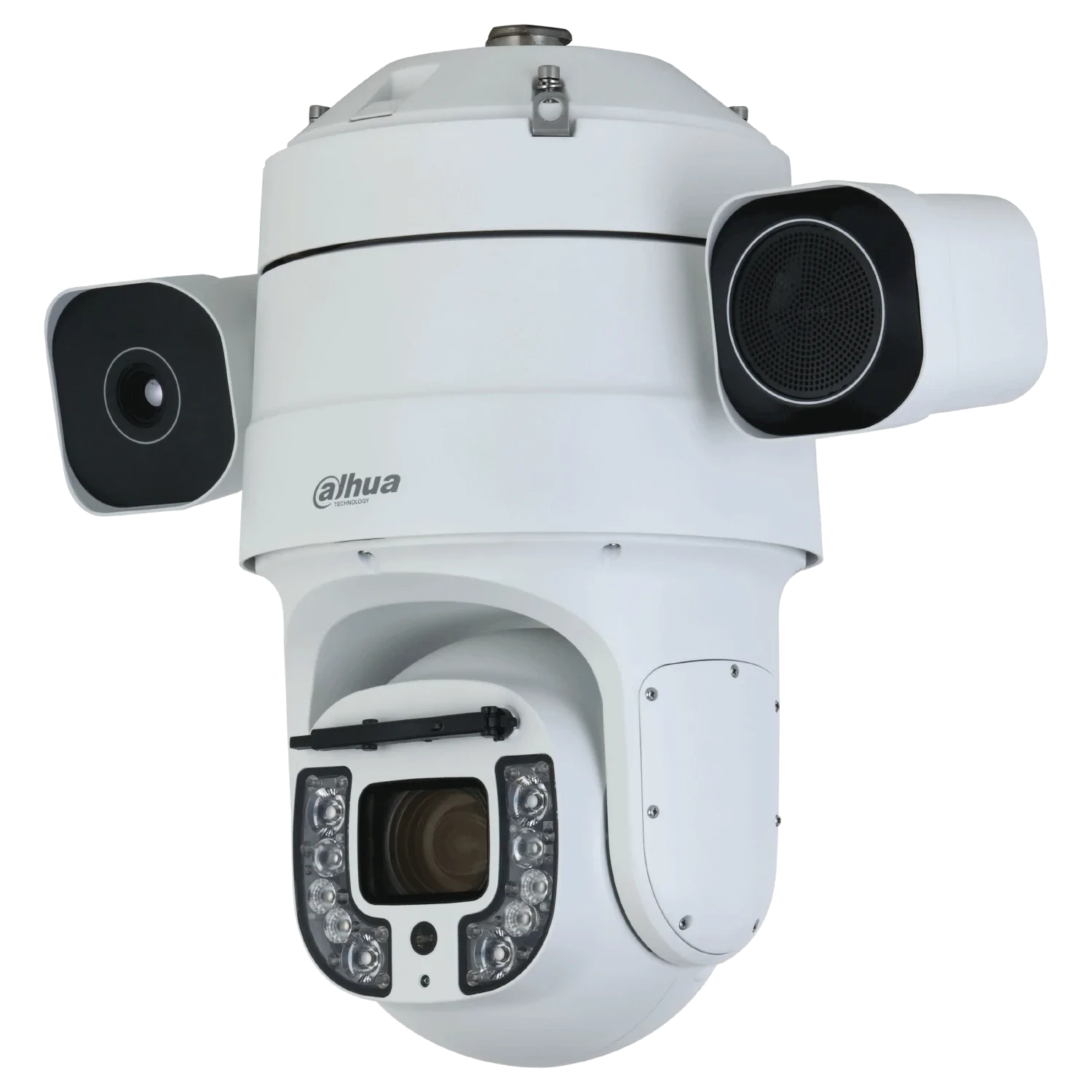 Cámara Dahua IP Termal 25mm + PTZ optico 45X IR250m Alarma 7/2 Audio in/out Slot MicroSD IP66