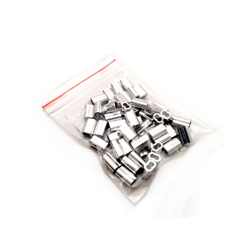 BOLSA 50UN CASQUILLOS ALUM PIOLA 1.6MM