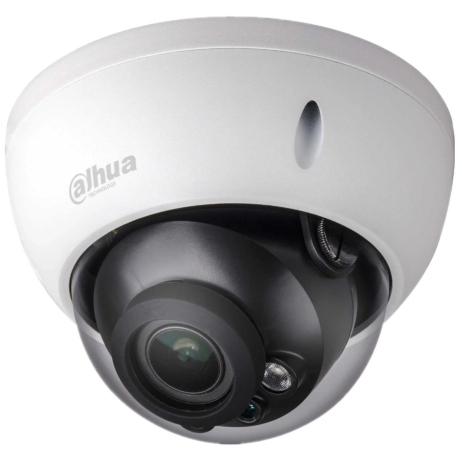 Cámara Dahua IP domo con inteligencia artificial 2MP 2.7-13.5mm Motor IR40 PoE IP67 IK10 Soporta Micro SD