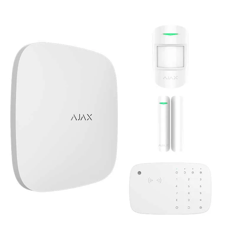 KIT 2 AJAX HUB IP-4G MOTION PROTEC-MAGNETICO-KEYPAD
