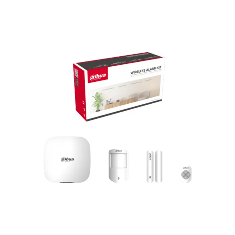 KIT ALARMA INALAMBRICO DAHUA HUB LLAVERO MAGNETICO PIR