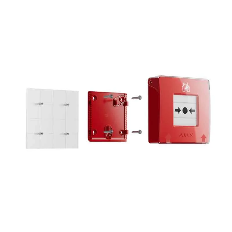 PALANCA PULSADOR INCENDIO MANUAL ROJA