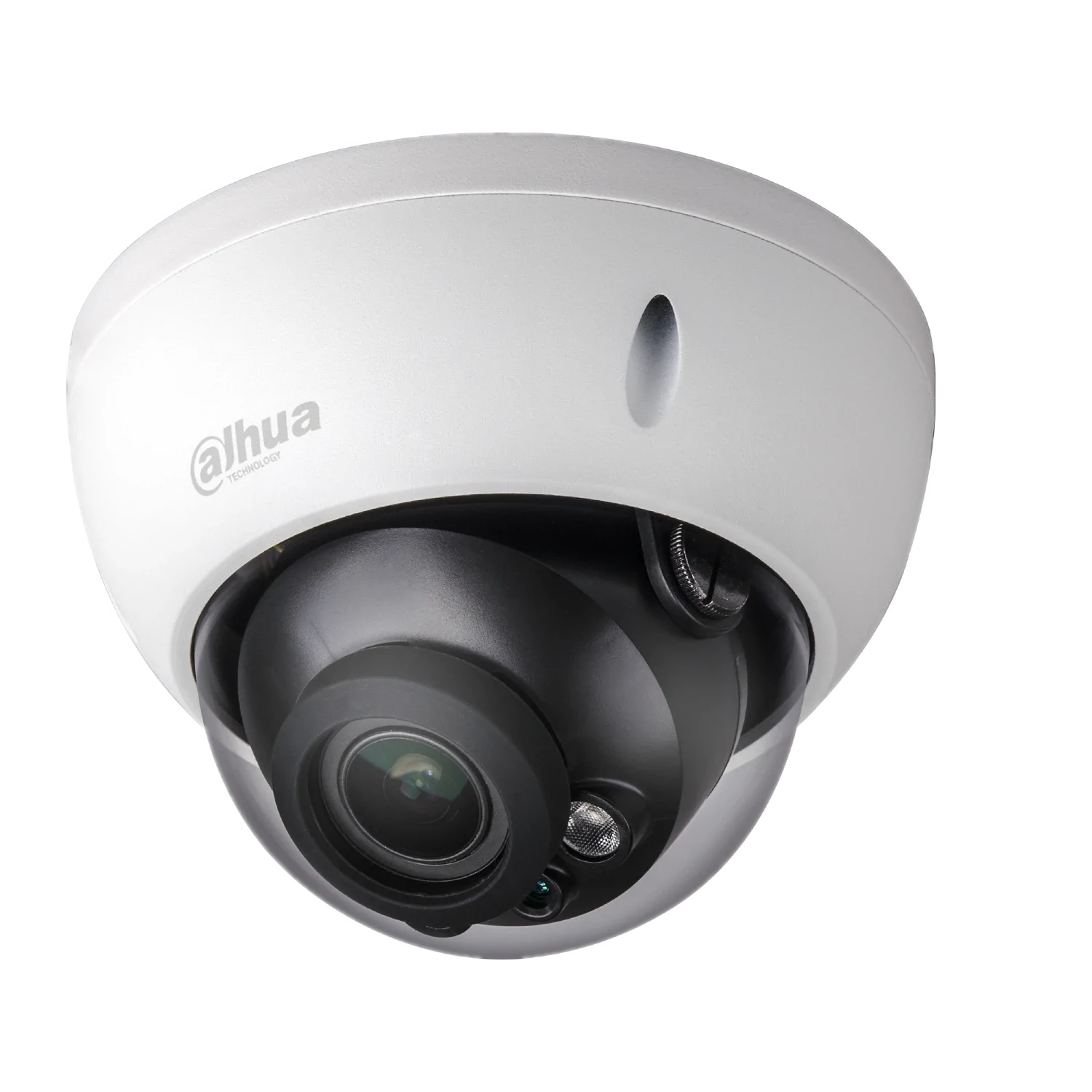 Cámara Dahua IP domo 4MP 2.8-12mm Motor IR40 PoE IP67 IK10 Soporta MicroSD