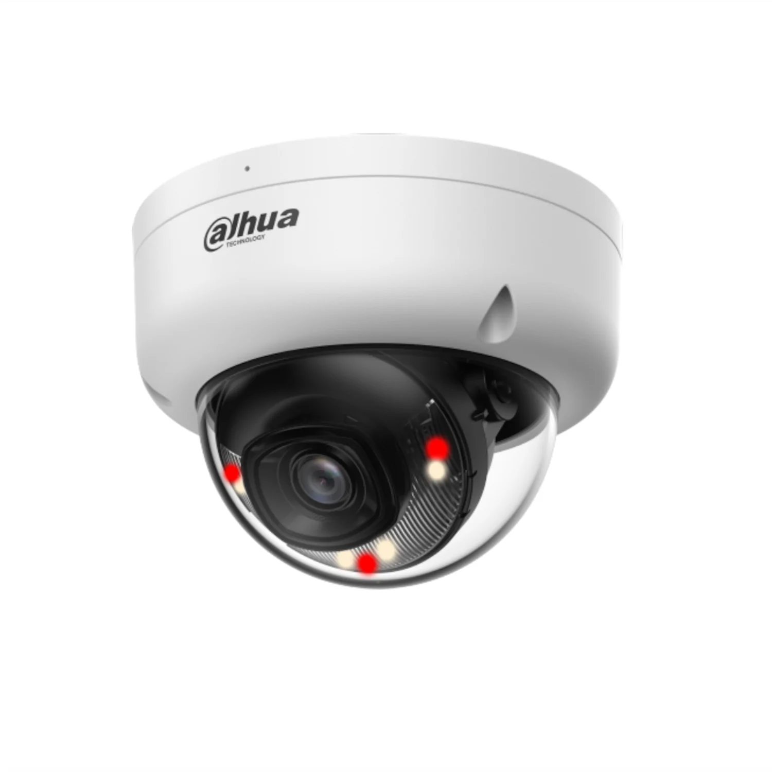 Cámara Dahua IP domo 4MP 2.8mm IR30 Led 30 PoE IP67 IK08 WDR Dahua con Mic