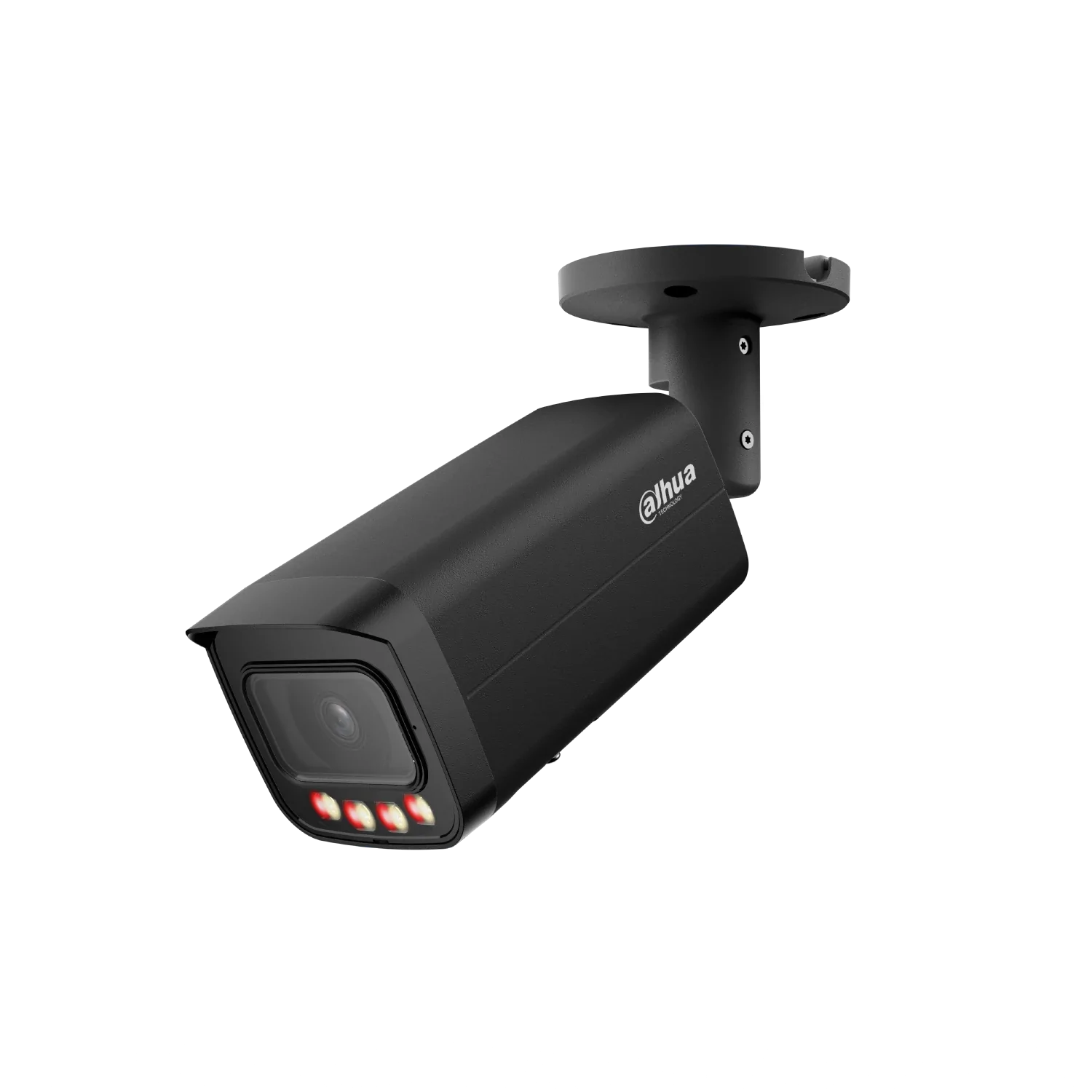 Cámara Dahua IP Bala 12MP color negro 2.8mm IR y LED 30 PoE IP67 Soporta Micro SD audio in/out mic