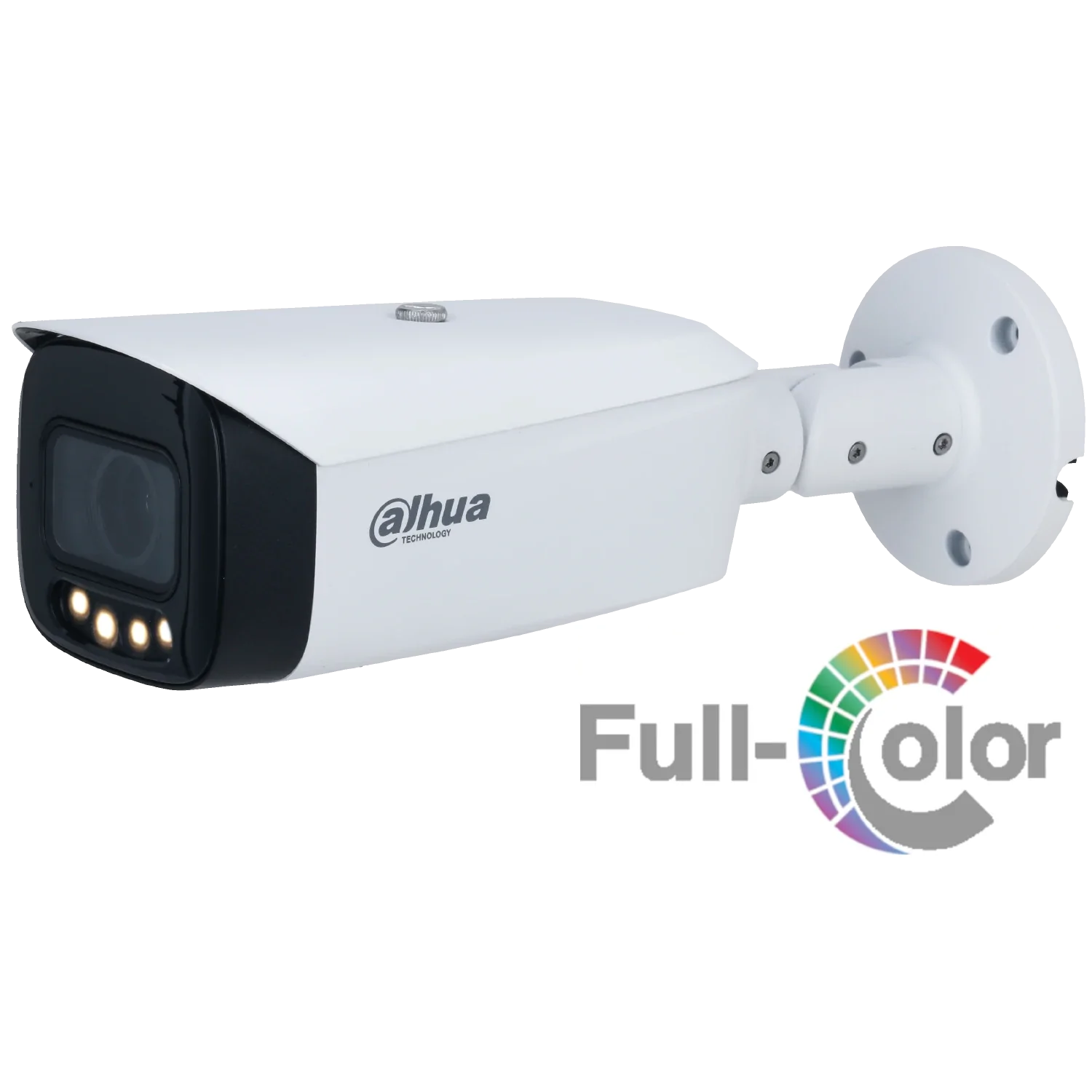 Cámara Dahua IP bullet AI 4MP Full Color 2.7-12mm LED 70m PoE Alarma 1/1 Audio 1/1 IP67 ePoE Soporta Micro SD