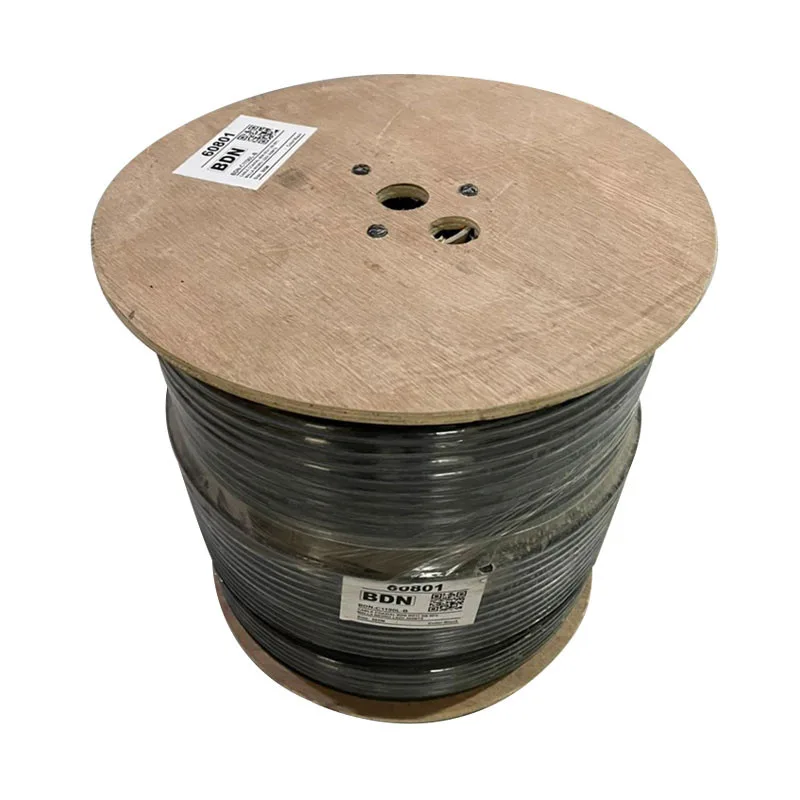 CABLE COAXIAL BDN RG11 DB CU 80 MALLA NEGRO LSZH 250MT