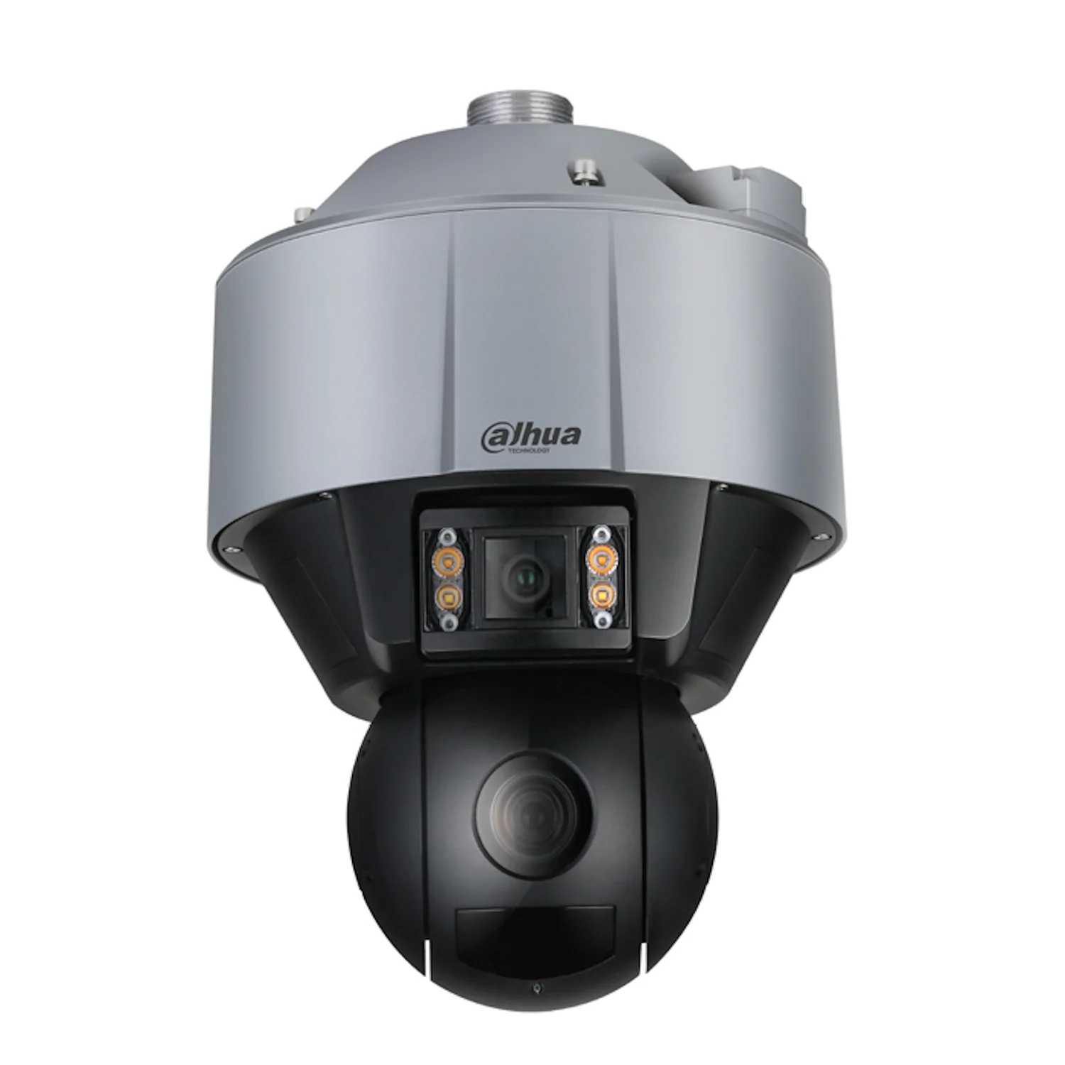 Cámara Dahua Hunter AI IP PTZ Panoramica 4MP 5X IR100 Alarma 2/1 Audio 1/1 Slot MicroSD Starlight IVS